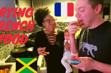 MY  JAMAICAN WIFE REACTION TO TRYING SPECIAL FRENCH TRADITIONAL FOOD!!