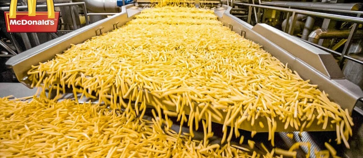 HOW MCDONALD’S FRENCH FRIES ARE MADE. FOOD PRODUCTION
