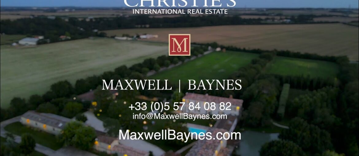Beautiful property with 5 hectares of estate for sale near La Rochelle, France.Maxwell-Baynes AS1032