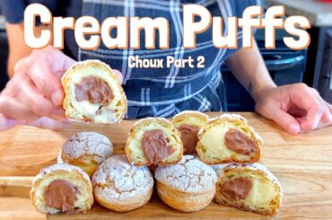 Hazelnut Chocolate Cream Puffs | Choux Au Craquelin | Classic French Recipes