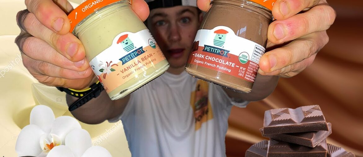 GOURMET FRENCH FOOD REVIEW!! PetitPot Chocolate + Vanilla!