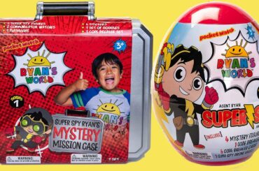 RYAN'S WORLD Super Spy Agent Mission Case & Surprise Egg with Combo Panda & Friends