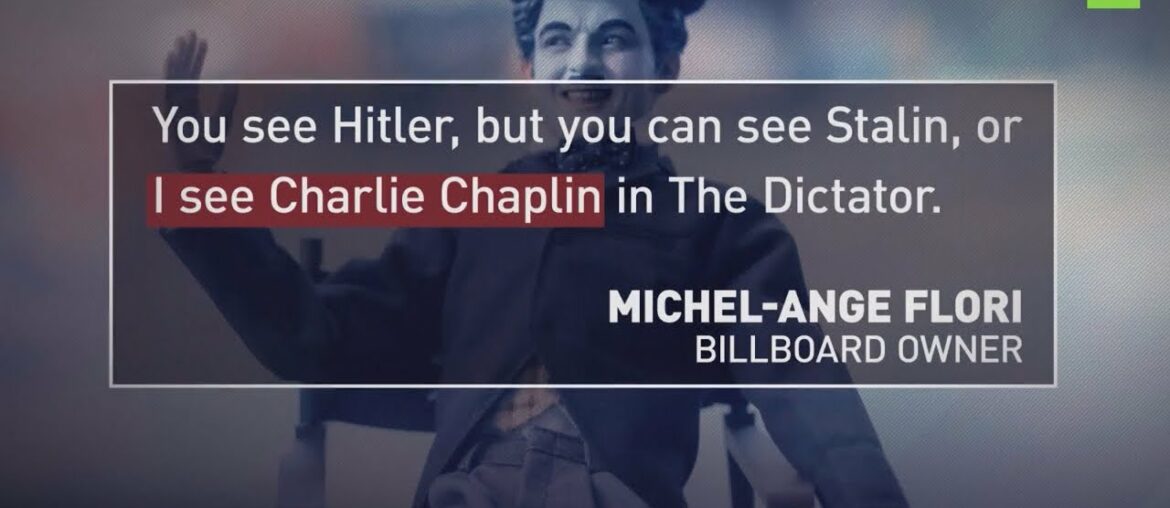 Hitler, Stalin, Chaplin?Macron sues the owner of the billboard that depicted the President as Hitler