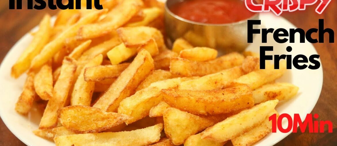[10 Min] Instant Crispy French Fries Recipe at Home | Easy Evening Snacks Recipe Crispy Finger Chips