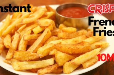 [10 Min] Instant Crispy French Fries Recipe at Home | Easy Evening Snacks Recipe Crispy Finger Chips