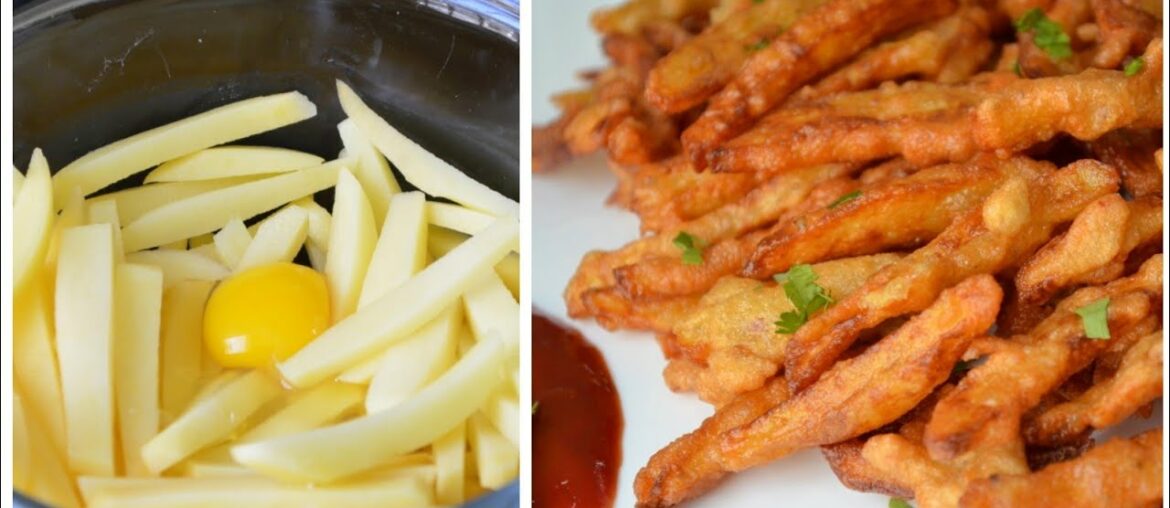 Crispy Egg French Fries Recipe /Evening Egg Snacks Recipe By (Cook With Meryem)