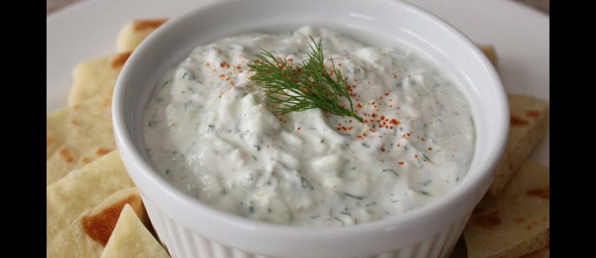 Tzatziki Sauce - How to Make Tzatziki - Greek Garlic Yogurt Sauce
