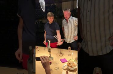 French wine- how to open, pour, and decant an old bottle of Bordeaux at Chateau Kirwan