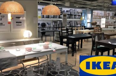 IKEA DINING ROOM FURNITURE TABLES CHAIRS HOME DECOR SHOP WITH ME SHOPPING STORE WALK THROUGH 4K