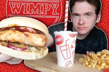 Eating Wimpy's *NEW* HOT & SPICY BACON GOURMET CHICKEN Burger!! (65g protein)