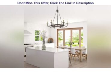 Up To 40% OFF LALUZ Dining Room Chandelier, Rustic Hanging Light Fixture, French Country Style for