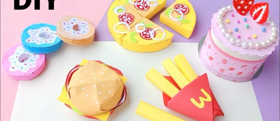 how to make bakery set / DIY Cute Bakery Set / homemade bakery set without cardboard/ diy paper toy