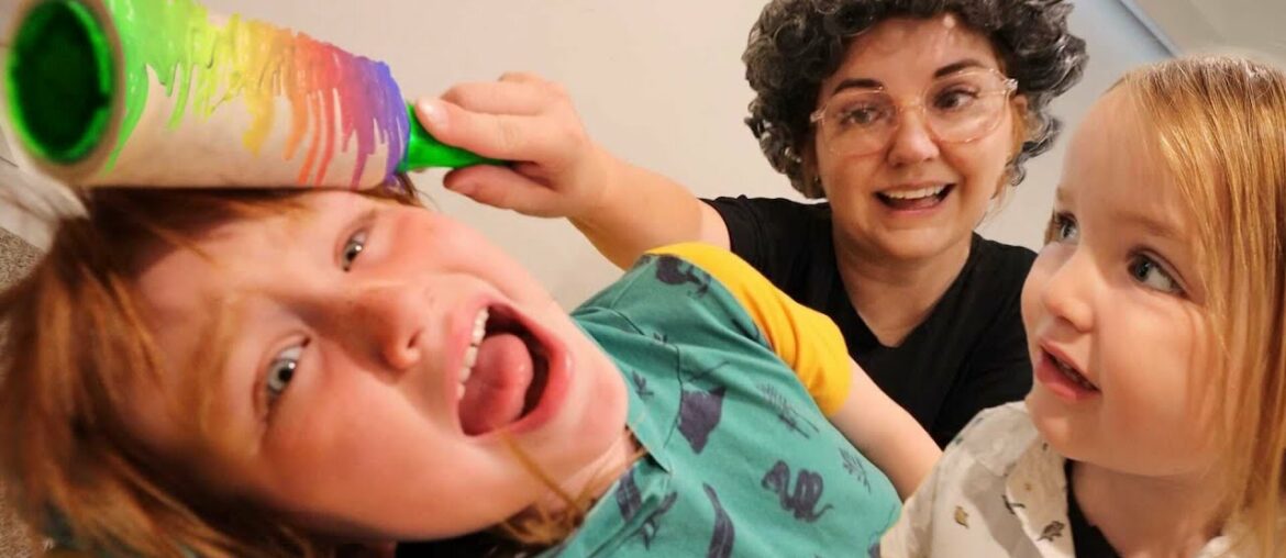 Granny Neighbor  -vs-  Adley & Niko!!  Train Rides and Doctor Visits just another neighborhood day