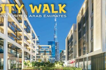 City Walk Dubai - 4K Walking Tour | Dubai's Urban Shopping and Dining Destination | Dubai UAE