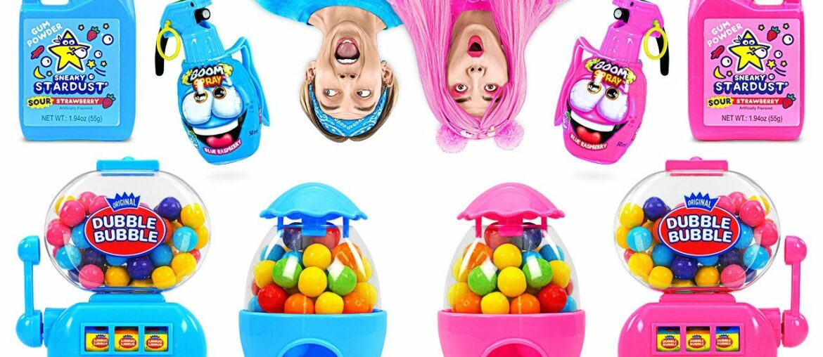 COLOR CHALLENGE! EATING ONLY ONE COLOR FOOD FOR 24 HOURS || Last To STOP Pink VS Blue 123 GO! TRENDS