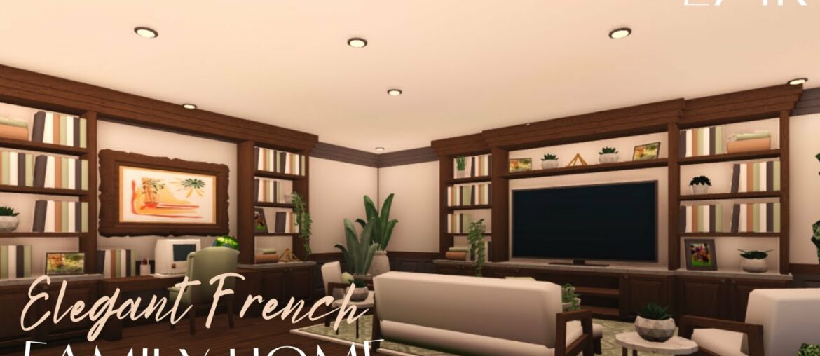 BLOXBURG | Elegant French Family Home | House Build BLOXBURG | Elegant French Family Home | House Build