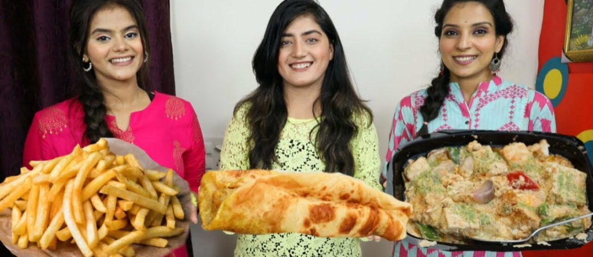 Paneer Tikka, French Fries, Kathi Roll, Soya Tandoori Chap etc. Food Challenge | Food Challenge