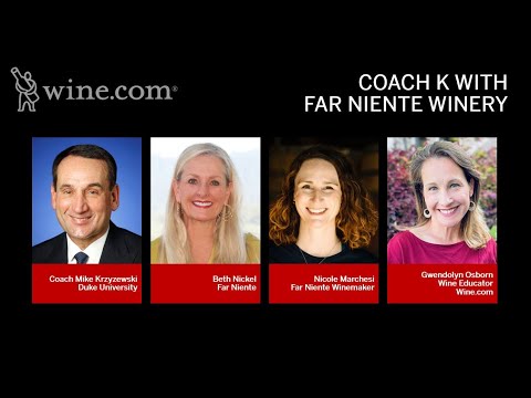 Wine.com Presents: A Tasting with Coach K, Far Niente and the V Foundation – Virtual Wine Tasting Wine.com Presents: A Tasting with Coach K, Far Niente and the V Foundation - Virtual Wine Tasting