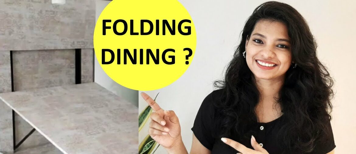 Space saving Wall mounted folding dining table India. Ask Iosis Hindi