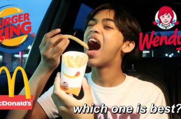 FAST FOOD FRENCH FRIES TASTE TEST