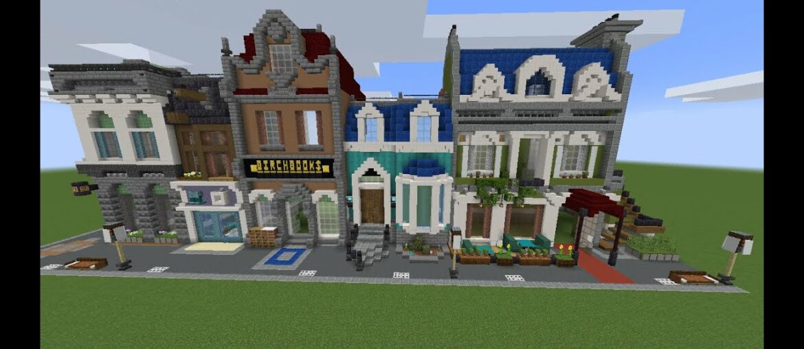 Lego French Restaurant in Minecraft