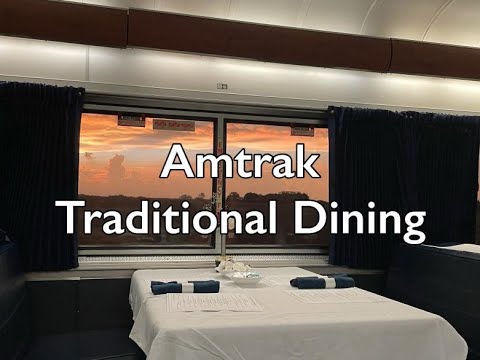 Amtrak's NEW Traditional Dining Onboard the Southwest Chief | Amtrak Dining Car Amtrak's NEW Traditional Dining Onboard the Southwest Chief | Amtrak Dining Car