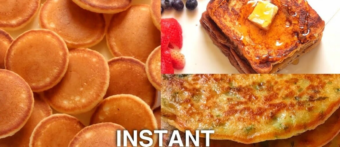 3 *INSTANT* BREAKFAST RECIPES | MINI PANCAKES | FRENCH TOAST | SAVORY PANCAKES 3 *INSTANT* BREAKFAST RECIPES | MINI PANCAKES | FRENCH TOAST | SAVORY PANCAKES
