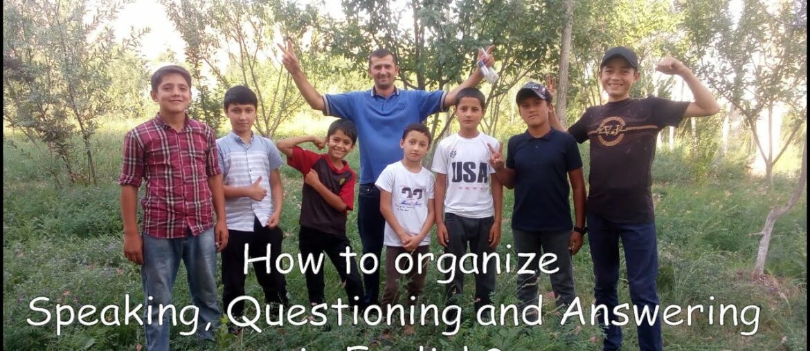 How to organize Speaking Activity!