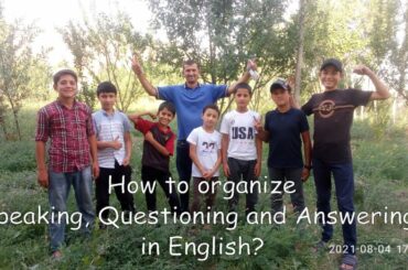 How to organize Speaking Activity!