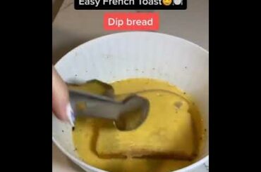 Tik Tok Recipe, Easy French Toast Recipe, Easy Breakfast Recipe, #shorts #foodlovers #tiktokrecipe