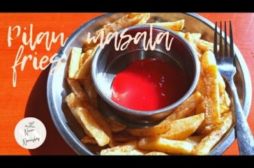 CRISPY fries with WHEAT FLOUR! ~pilau masala fries