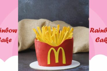 French Fries McDonald's  | Easy Fondant Cake Recipes #shorts
