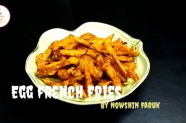 Crispy Egg French Fries Recipe | Easy Egg French Fries | Egg Snacks Recipe