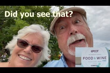 Princesses' and their Designated Driver at Epcot also Food and Wine Festival Part 1