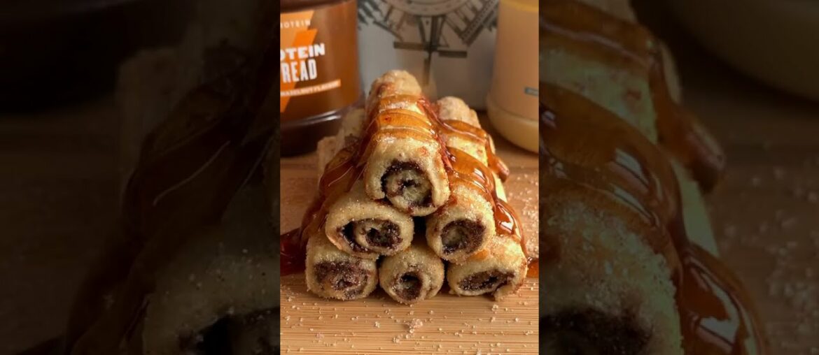 PROTEIN FRENCH TOAST ROLLS   AD @myprotein #protein #fitwaffle #squatit #recipe #Shorts 102