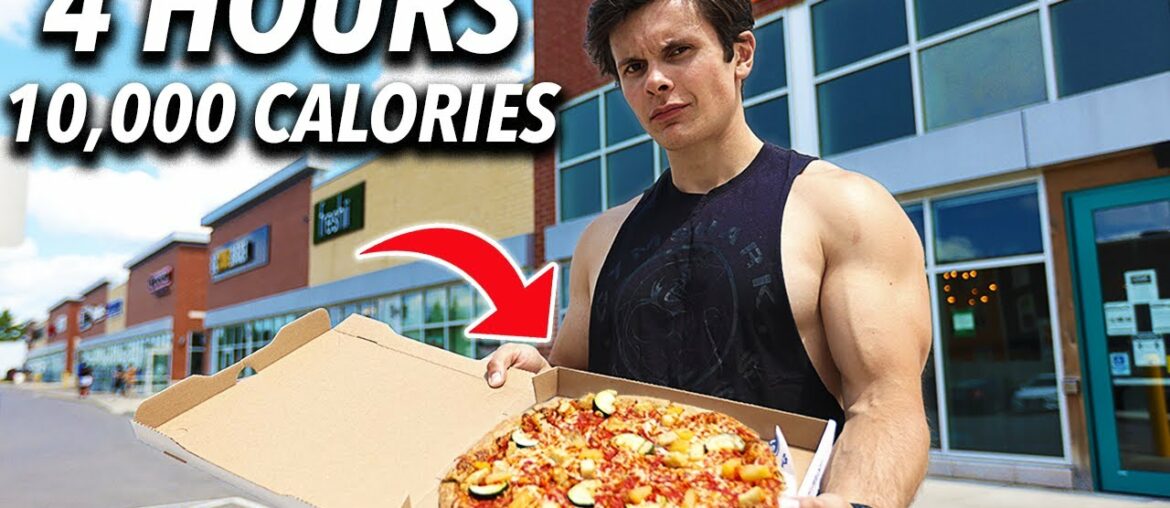 4 Hours To Eat EVERYTHING In The Strip Mall | Food Challenge 4 Hours To Eat EVERYTHING In The Strip Mall | Food Challenge