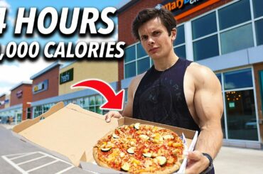 4 Hours To Eat EVERYTHING In The Strip Mall | Food Challenge