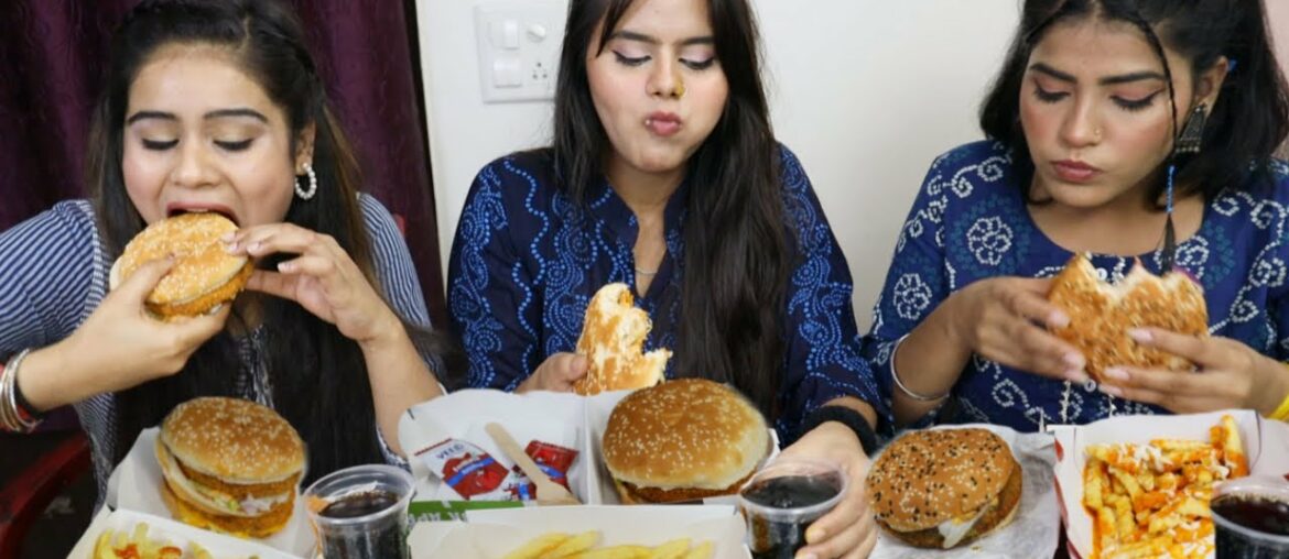 Burger King Vs The Burger Club Vs McDonalds Burger Challenge with French Fries | Food Challenge