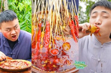 How Does It Feel Eating Electric Eel? Spicy Food Challenge || Funny Mukbang || Songsong and Ermao