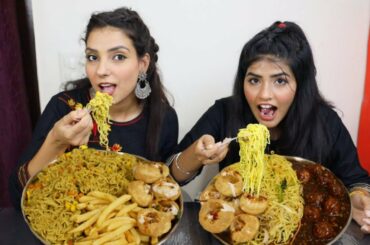 Golgappa Dahi Puri, Maggi, Noodles Manchurian and French Fries Eating Challenge | Food Challenge