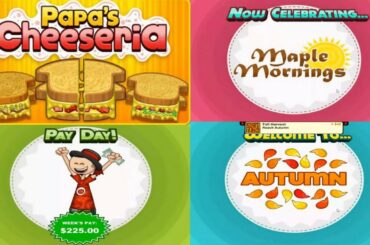 Papa's Cheeseria Y8 Browser Gameplay Walkthrough Part 24: Maple Mornings | ClickAGame