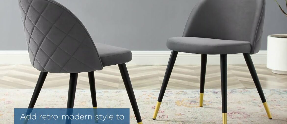 Cordial Performance Velvet Dining Chair Set of Two