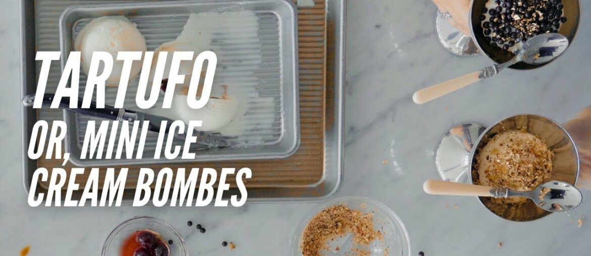 Mini Ice Cream Tartufo, or Ice Cream Bombs | Caren in the Kitchen