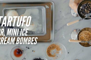 Mini Ice Cream Tartufo, or Ice Cream Bombs | Caren in the Kitchen