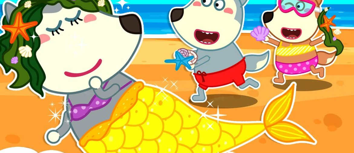 Mommy Turns Into a Mermaid Princess – Wolfoo Playing Fun on the Beach with Family | Wolfoo Channel Mommy Turns Into a Mermaid Princess - Wolfoo Playing Fun on the Beach with Family | Wolfoo Channel