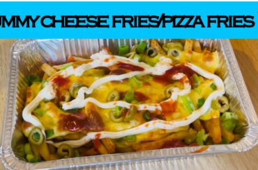 Pizza fries recipe/ french Fries/ Cheese fries/Life in germany/Urdu/Hindi