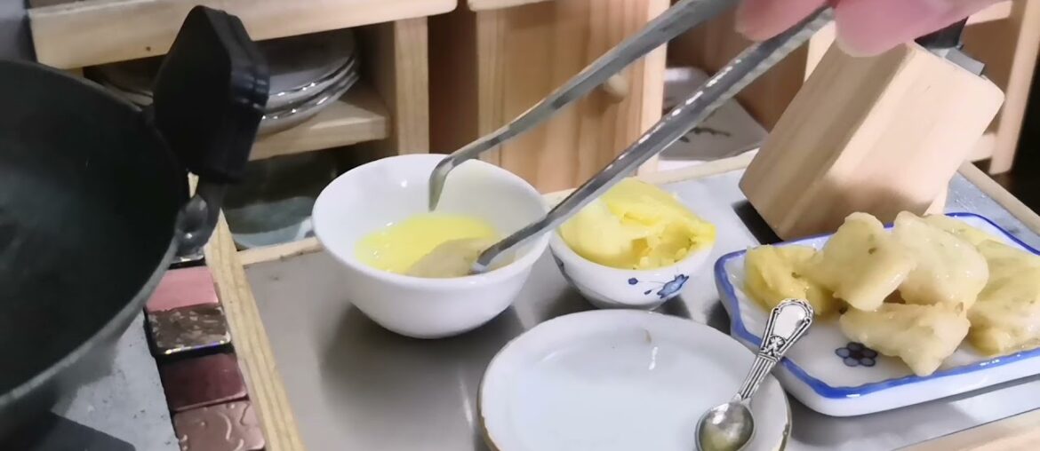 My Mini Food | How to Make French Toast With Egg and Butter | Easy Recipe | ASMR Miniature Cooking