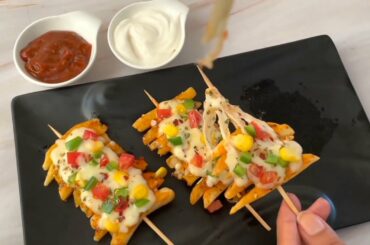 Cheesy French Fries Sticks In Kadai | New Snacks Recipe | #foodoftheday