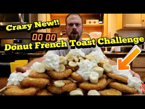 Eating World's First Donut French Toast | ManVFood | Epic Eating World's First Donut French Toast | ManVFood | Epic