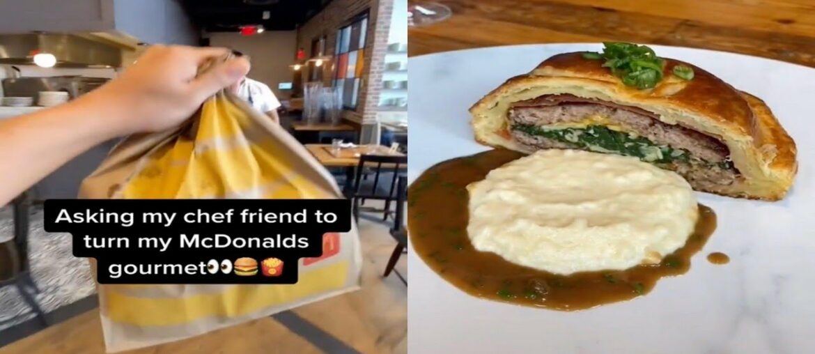 A chef's McDonald's hack went viral on TikTok 'After he turned a burger into a gourmet dinner A chef's McDonald's hack went viral on TikTok 'After he turned a burger into a gourmet dinner